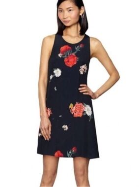 Alice + Olivia Liz Twist Back Dress in Castaway Floral